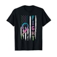 thumbnail image 1 of Distressed American Flag Metastatic Breast Cancer T-Shirt T-Shirt for Women Men, 1 of 5