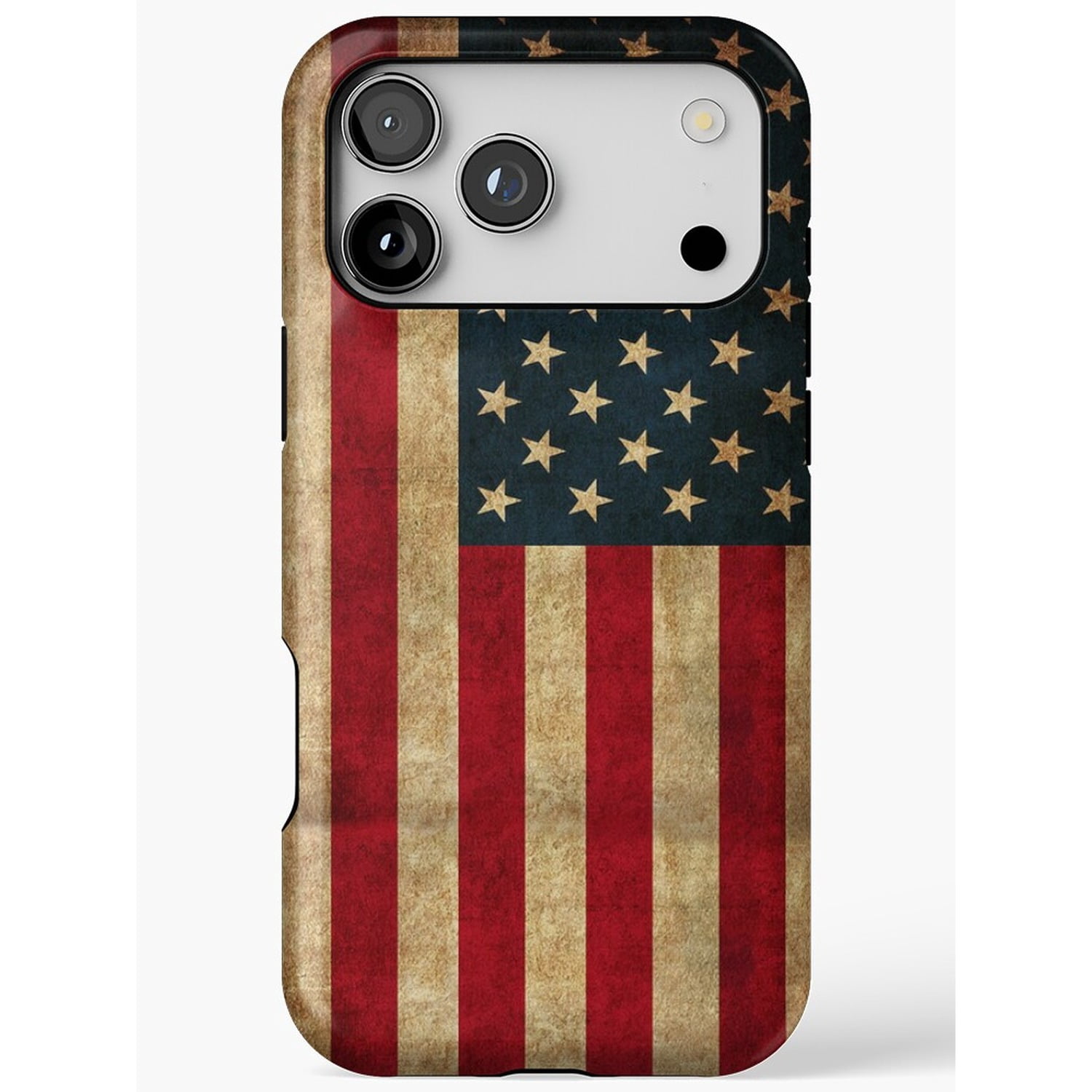 369 Shell Distressed American Flag Tough Case for Apple iPhone, Polycarbonate ...