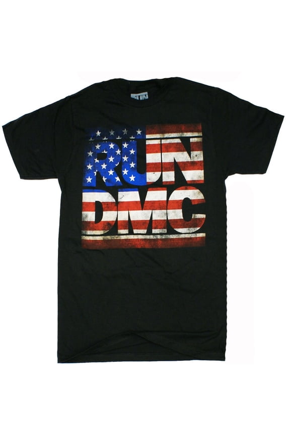 Distressed American Logo Adult T-Shirt