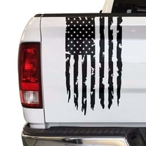 Distressed American USA US Flag Truck Tailgate Vinyl Decal Compatible with Most Pickup Trucks Rear Graphic Car Sticker