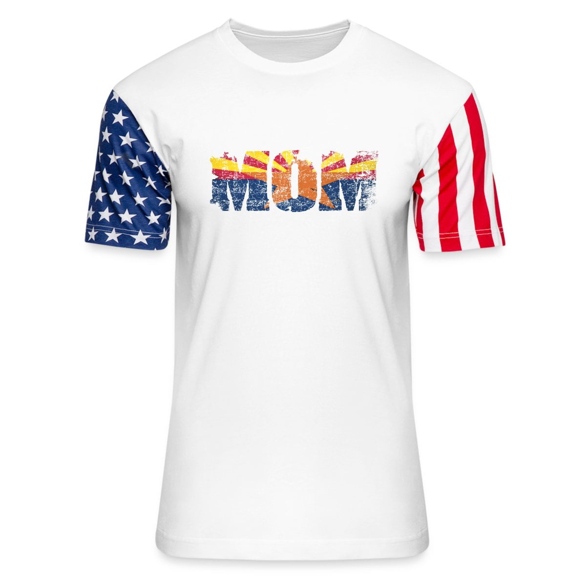Distressed Arizona Flag Mom Adult Stars & Stripes T-Shirt Unisex ...