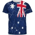 thumbnail image 1 of Distressed Australian Flag All Over Mens T Shirt Multi X-LG, 1 of 2