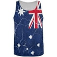 thumbnail image 1 of Distressed Australian Flag All Over Mens Tank Top Multi LG, 1 of 1