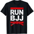 thumbnail image 1 of Distressed BJJ Tee Red Belt Brazilian Jiu-Jitsu RUN BJJ T-Shirt, 1 of 4