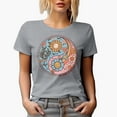 thumbnail image 1 of Distressed Balance Over Hustle - Retro Flowers Art Merch Gift, Heather Grey T-Shirt, Medium, 1 of 5