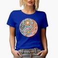 thumbnail image 1 of Distressed Balance Over Hustle, Retro Flowers Merch Gift, Royal Blue T-Shirt, Large, 1 of 5
