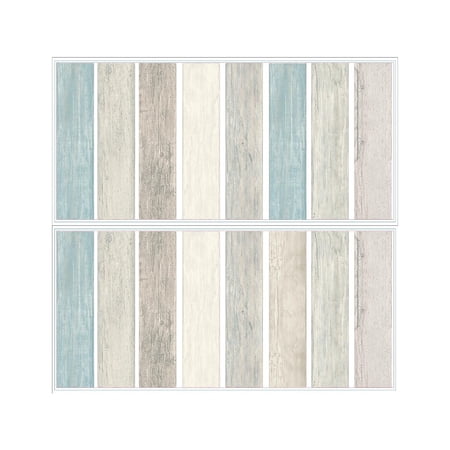 Distressed Barn Wood Plank Peel and Stick Wall Decals