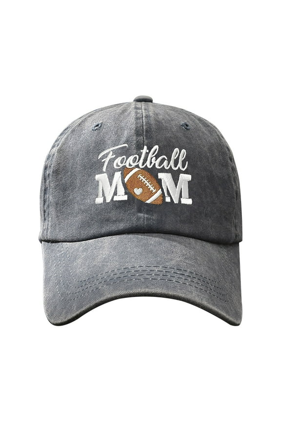 Distressed Baseball Cap for Women, Softball Mom Adjustable Washed Embroidered Sun Hat