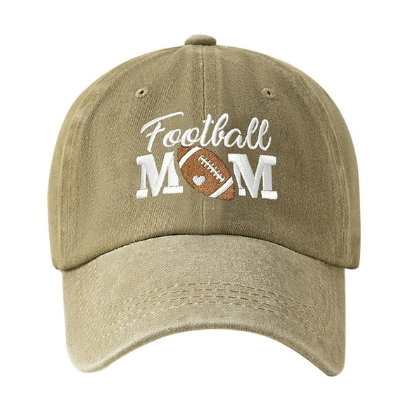 Distressed Baseball Cap for Women, Softball Mom Adjustable Washed Embroidered Sun Hat