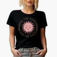 thumbnail image 1 of Distressed Be the Good, See the Good, Sun & Boho Art, Black T-Shirt, Large, 1 of 5
