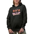 thumbnail image 1 of Distressed Besides Chocolate, You're My Favorite, Retro Valentine's Day Gift, Black Hooded Sweatshirt or Hoodie, 2XL, 1 of 5