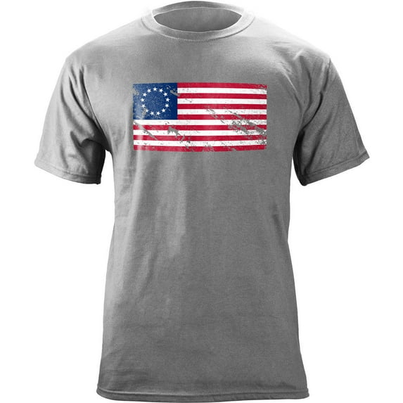 Distressed Betsy Ross US Flag T-Shirt