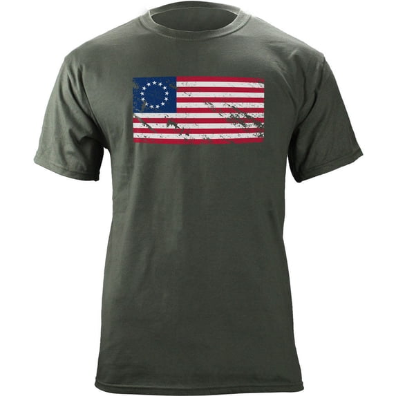 Distressed Betsy Ross US Flag T-Shirt