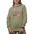 thumbnail image 1 of Distressed Blessed - Retro Groovy Wavy Text Art Merch Gift, Sand Hooded Sweatshirt or Hoodie, 3XL, 1 of 5