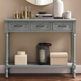 thumbnail image 1 of Distressed Blue Entryway Console Table with 3 drawers, 1 of 6