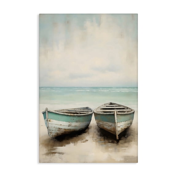Stupell Industries Distressed Boats Pair Canvas Wall Art, design by LSR Design Studio, 24 x 16