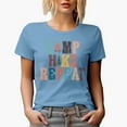 thumbnail image 1 of Distressed Camp, Hike, Repeat Art Merch Gift, Baby Blue T-Shirt, XL, 1 of 5