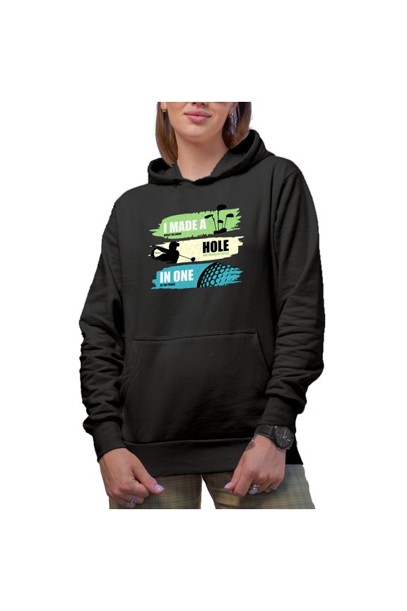 Distressed Can't Work, I'm Feeling Under Par Quote with a Golf Player, Golfing or Golfer Themed Merch Gift, Black Hooded Sweatshirt or Hoodie, 3XL