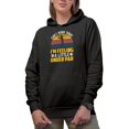 thumbnail image 1 of Distressed Can't Work Today, Feeling Under Par with Balls & Golf Player, Golfing or Golfer Themed Merch Gift, Black Hooded Sweatshirt or Hoodie, Large, 1 of 5
