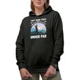 thumbnail image 1 of Distressed Can't Work Today, Feeling Under Par with a Golf Player, Golfing or Golfer Themed Merch Gift, Black Hooded Sweatshirt or Hoodie, Small, 1 of 5