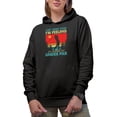 thumbnail image 1 of Distressed Can't Work Today, I'm Feeling Under Par with a Golf Player, Golfing or Golfer Themed Merch Gift, Black Hooded Sweatshirt or Hoodie, Small, 1 of 5