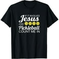 thumbnail image 1 of Distressed Christ Pickleball Player Worship Church Graphic T-Shirt Christian Pickleball, 1 of 5