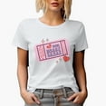 thumbnail image 1 of Club Heart Break, Everything Will Be Fine, Retro Valentine's Day Ticket Art Merch Gift, White T-Shirt, Large, 1 of 5