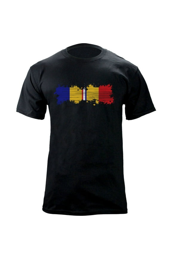 Distressed Combat Action Ribbon Veteran T-Shirt