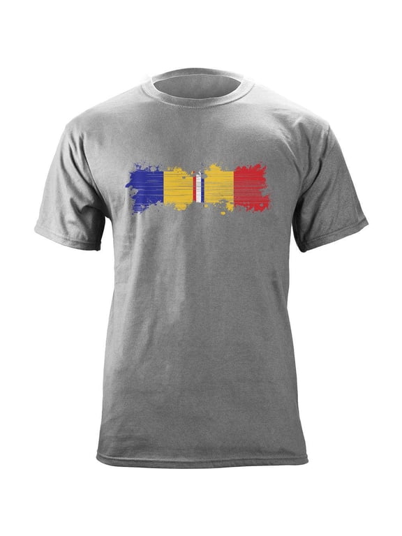 Distressed Combat Action Ribbon Veteran T-Shirt