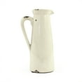 thumbnail image 1 of Distressed Crackle White Narrow Pitcher - Small, 1 of 3