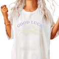 thumbnail image 1 of Distressed Cream Rabbit Good Luck Print Tshirt White S-5XL Laid Back Graphic Tees Shirts Tops, 1 of 5