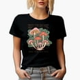 thumbnail image 1 of Distressed Create Your Own Magic, Walk Your Own Path, Retro Boho Mushroom Art Merch Gift, Black T-Shirt, Small, 1 of 5