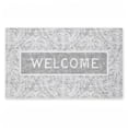 thumbnail image 1 of Distressed Damask Welcome Printed Outdoor Door Mat, design by Tim Coffey, 18"x30", 1 of 8