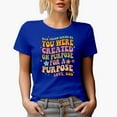 thumbnail image 1 of Distressed Dear Person Behind Me You Were Created for a Purpose, Love God Merch Gift, Royal Blue T-Shirt, Small, 1 of 5