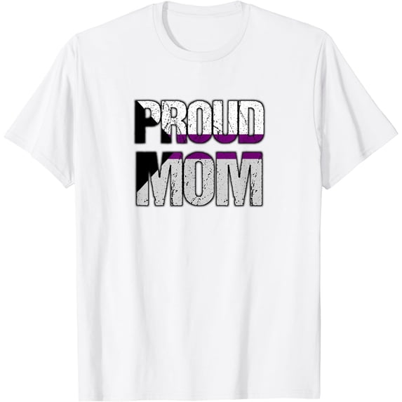 Distressed Demisexual Proud Mom Mothers Day Demi Pride Flag T-Shirt