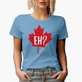 thumbnail image 1 of Distressed Distressed Eh? - Maple Leaf, Canada or Canadian Themed Merch Gift, Baby Blue T-Shirt, 3XL, 1 of 5