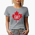 thumbnail image 1 of Distressed Distressed Eh? - Maple Leaf, Canada or Canadian Themed Merch Gift, Heather Grey T-Shirt, 2XL, 1 of 5