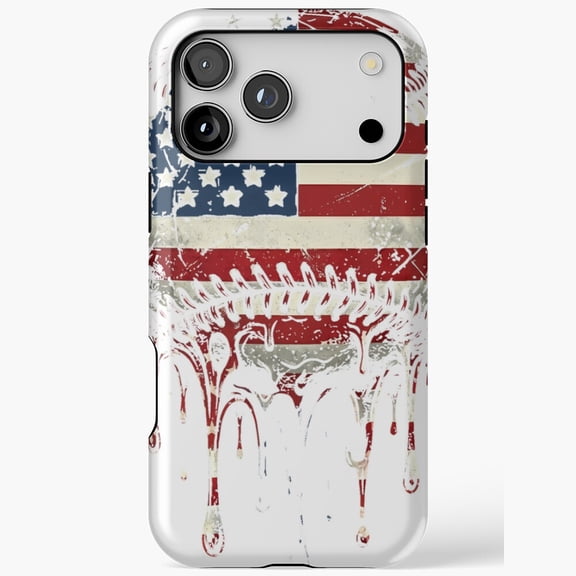 Distressed Dripping Flag Grunge Skin for iPhone Case 17 16 15 14 13 12 11 Pro Max