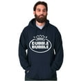 thumbnail image 1 of Distressed Dubble Bubble Retro Double Hoodie Sweatshirt Women Men Brisco Brands S, 1 of 6
