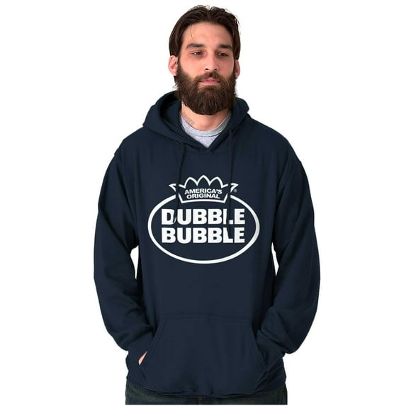 Distressed Dubble Bubble Retro Double Hoodie Sweatshirt Women Men Brisco Brands S