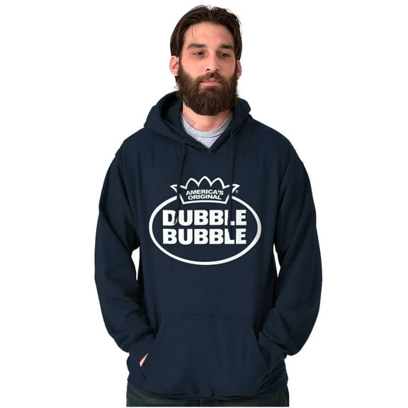 Distressed Dubble Bubble Retro Double Hoodie Sweatshirt Women Men Brisco Brands S