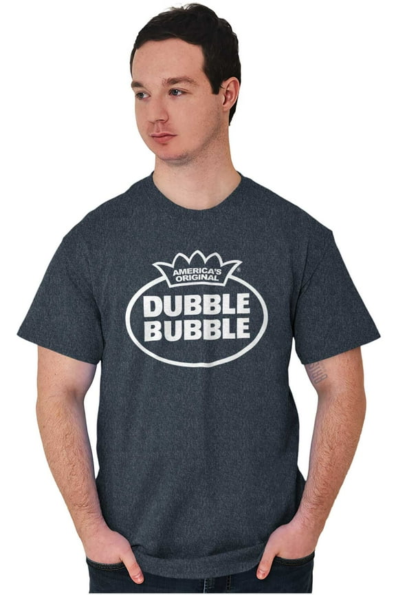 Distressed Dubble Bubble Retro Double Men's Graphic T Shirt Tees Brisco Brands S