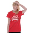 thumbnail image 1 of Distressed Dubble Bubble Retro Double Women's T Shirt Ladies Tee Brisco Brands L, 1 of 5