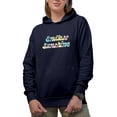 thumbnail image 1 of Distressed Endless Sunshine & Summer Themed Tie Dye Art Merch Gift, Navy Blue Hooded Sweatshirt or Hoodie, 2XL, 1 of 5