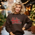 thumbnail image 1 of Distressed Feelin' Festive | Sweatshirt, 1 of 5