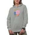 thumbnail image 1 of Find the Beauty in Every Day, Boho Rainbow & Flowers Art Merch Gift, Heather Grey Hooded Sweatshirt or Hoodie, Medium, 1 of 5
