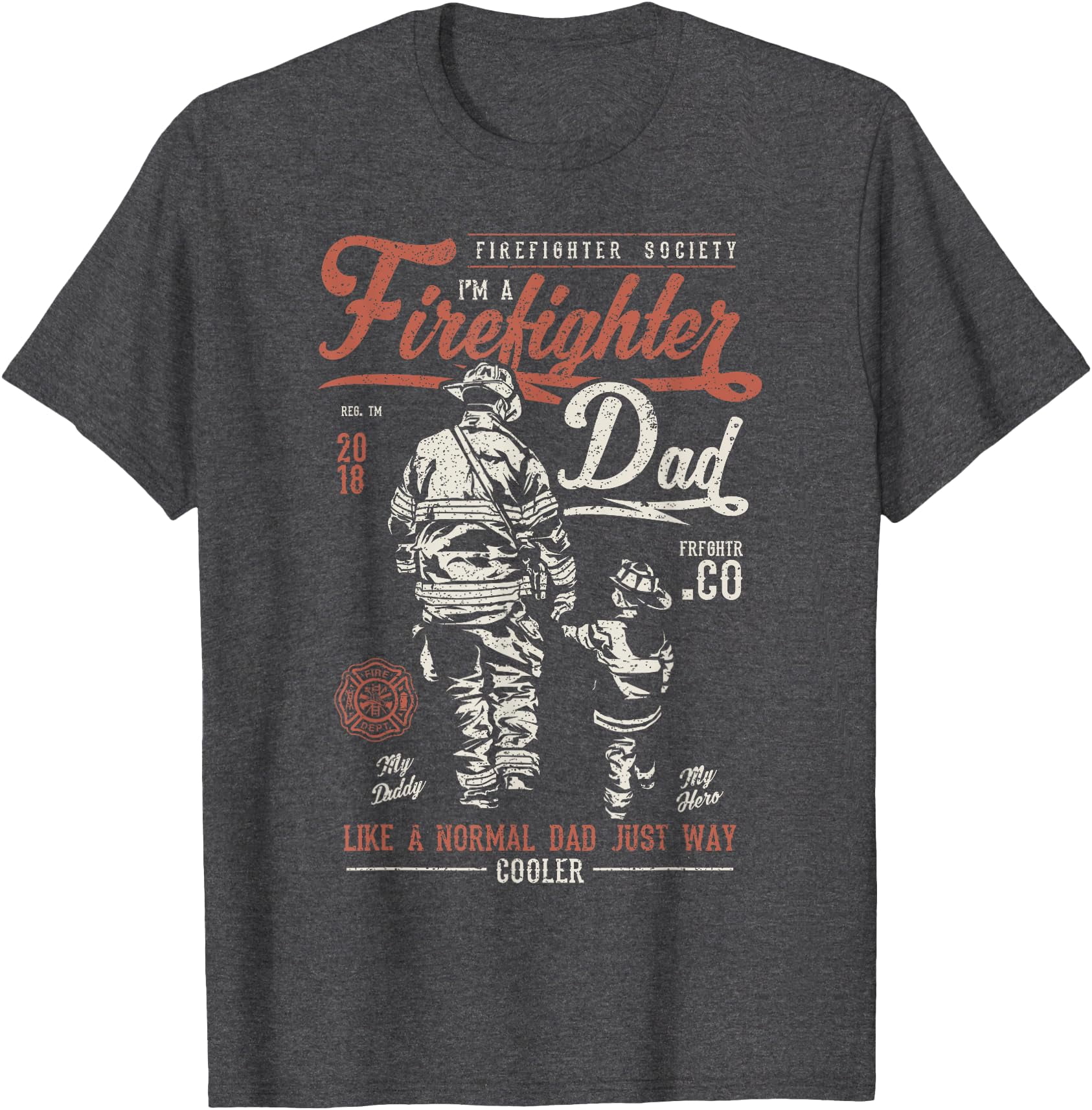 Distressed Firefighter Dad Fathers Day Fireman Softstyle Unisex T Shirt Distressed Firefighter Dad Fathers Day Fireman Softstyle Unisex T Shirt