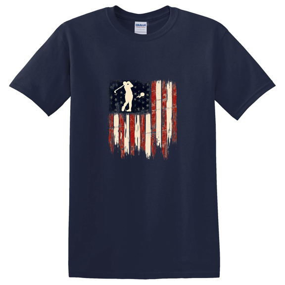 Distressed Flag For Golf For Friend T-shirt