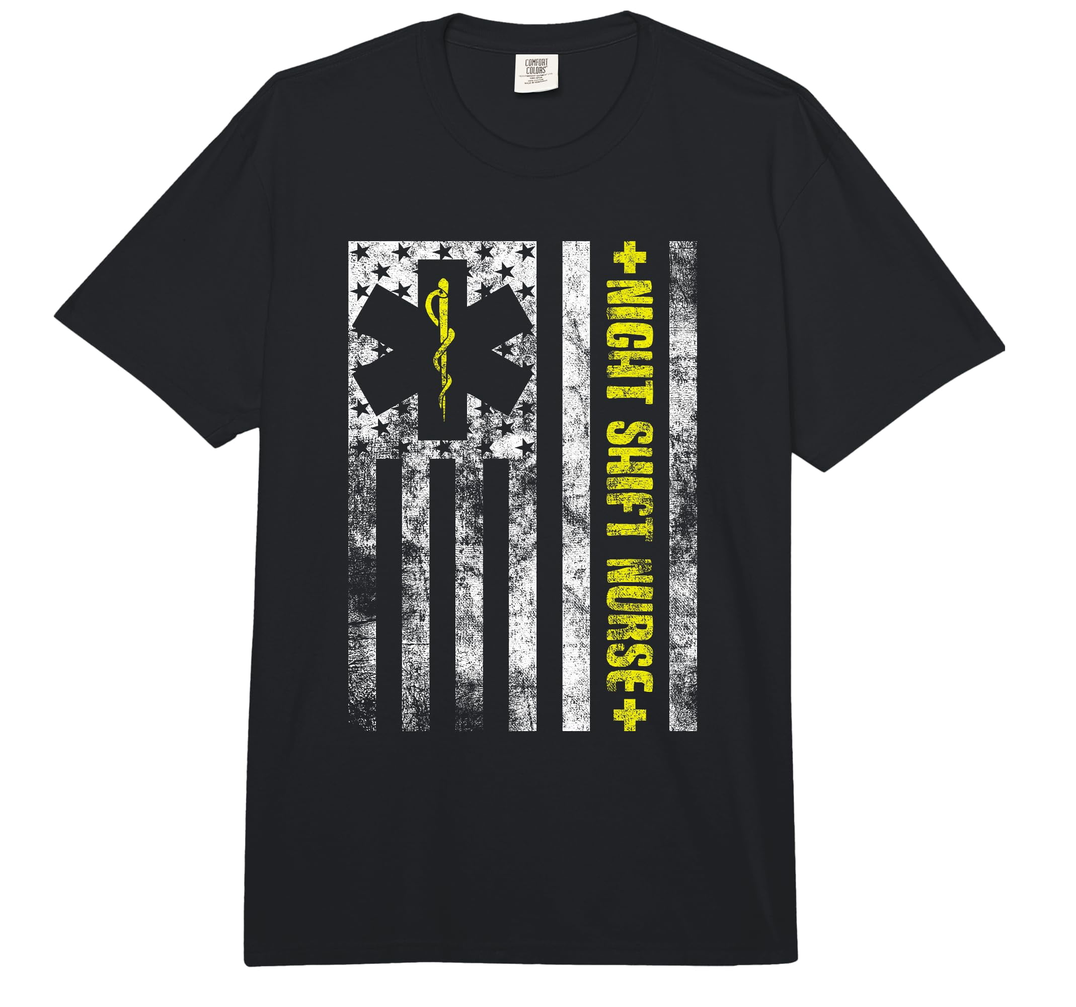 Distressed Flag Graphic Comfort Colors mature Heavyweight T-Shirt for ...