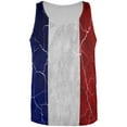 thumbnail image 1 of Distressed French Flag All Over Mens Tank Top Multi MD, 1 of 2